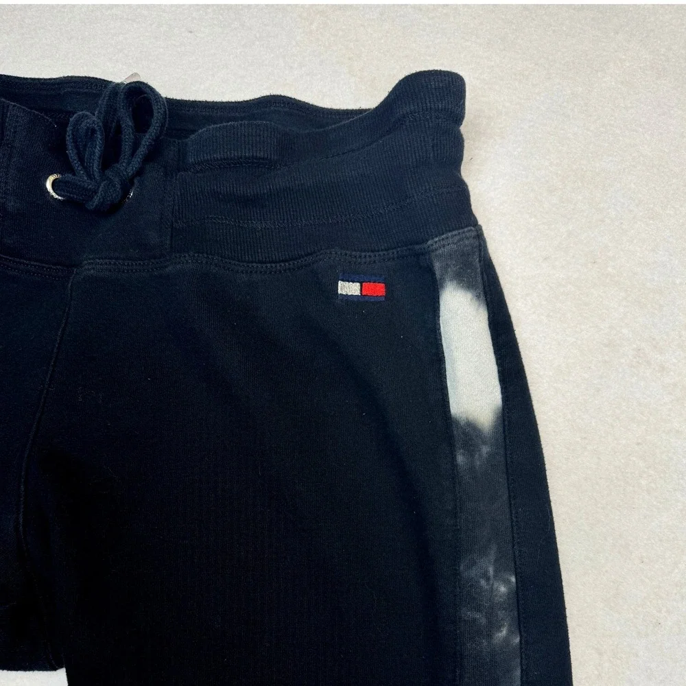 Tommy Hilfiger Sport Joggers Womens Small Navy Blue Fleece Tie Dye Sweatpants - Picture 2 of 10